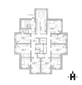 Grundriss Wohnheim Sielkamp - KHG Braunschweig